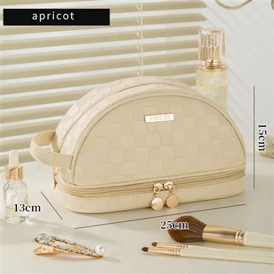 Checkerboard taska Færanleg förðunartaska